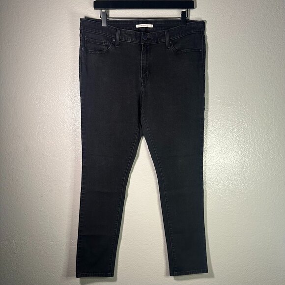 Levi’s 711 Classic Skinny Jeans in Black Wash - Picture 1 of 5
